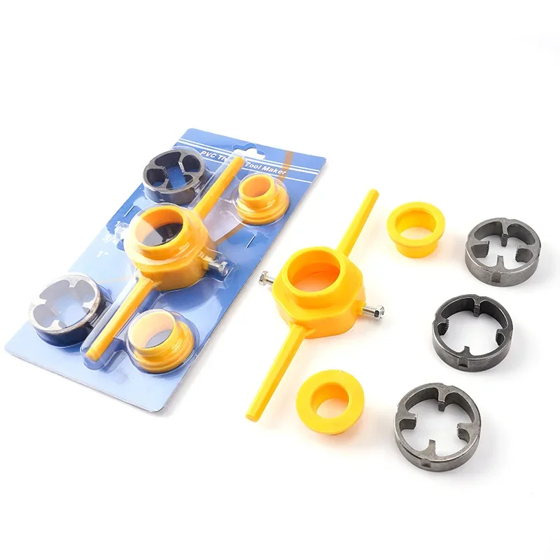 Pipe Threading Tool Set 6 Pieces PVC Plastic Die 1/2