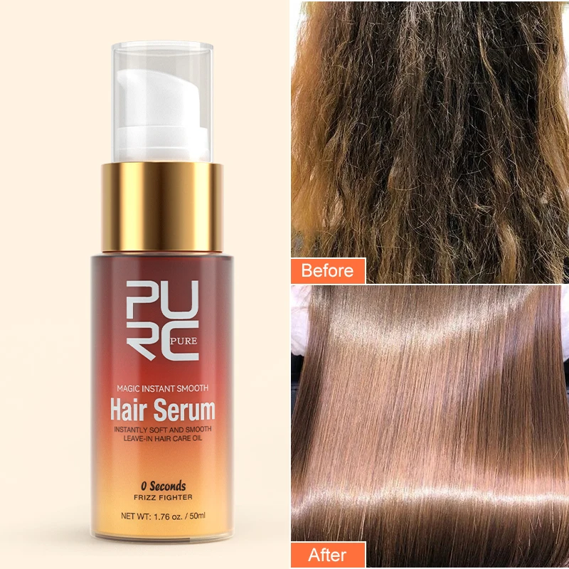 

PURC Magic Instant Hair Serum Smoothing Soft Essence Repair Damaged Frizzy Dry Leave-In Hair Oil Professional Hair Care Products