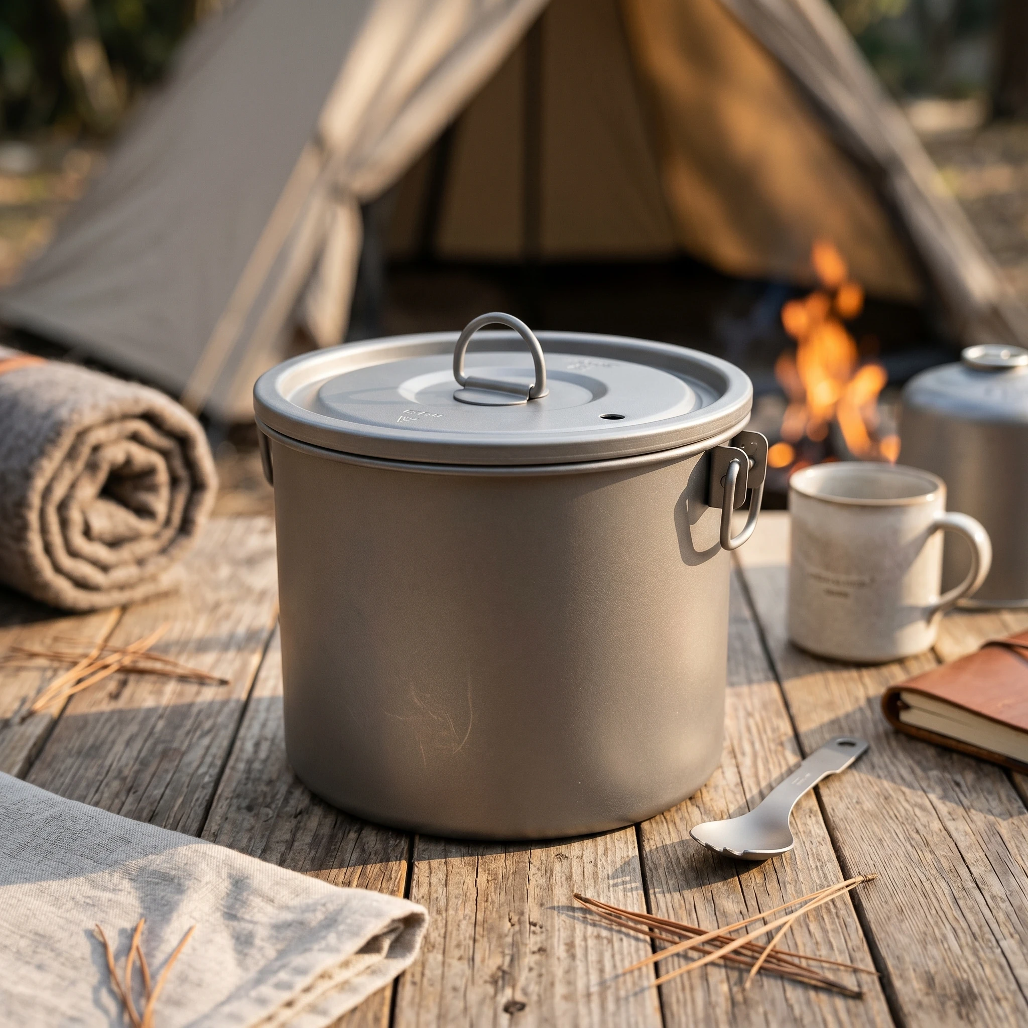Multifunction Camping-kochtopf Even Heating Portable Rice Cooker Outdoor Steamer Pot for Home or Backpacking