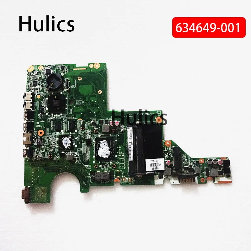 

Hulics Used For HP Compaq CQ42 G42 CQ62 G62 634649-001 Laptop Motherboard DAAX1JMB8C0 I3-350M Cpu HD6370M 512MB GPU