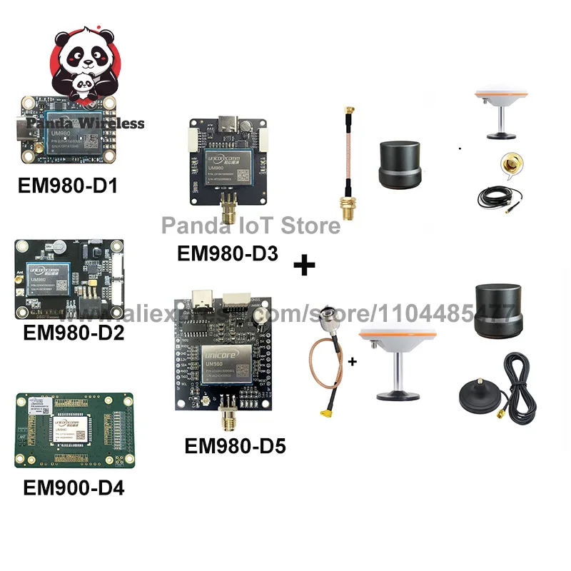 

Unicore UM980 Series EM-980D1 D2 D3 D4 D5 High Precision With Antenna RTK Base Station GNSS Module GPS BDS GLONASS Galileo