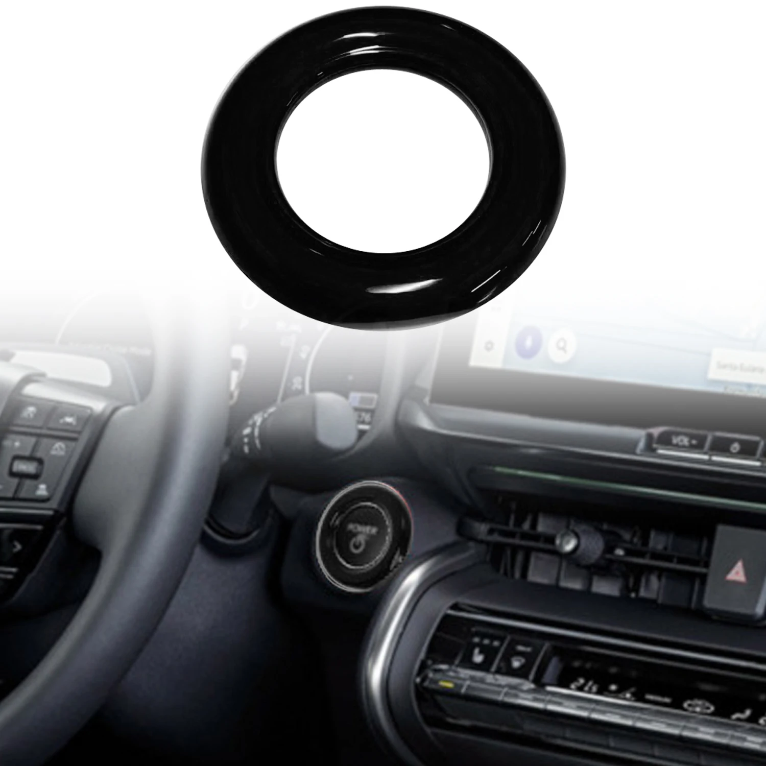 

Подходит для Toyota C-HR CHR 2024 2025 автомобильный двигатель, кнопка запуска и остановки, крышка, автомобильный Стайлинг, детали интерьера, аксессуары, 1 шт.