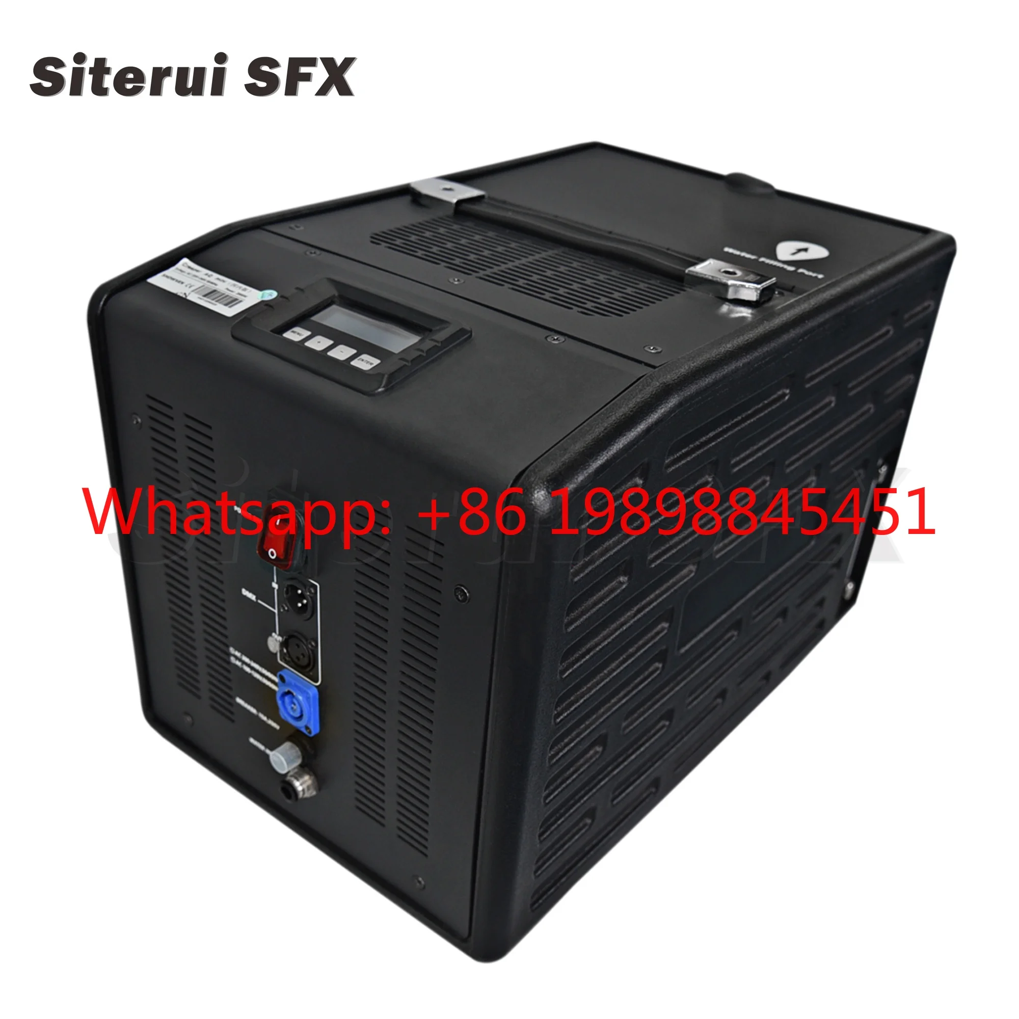 SITERUI SFX High-grade 2000W Water-based Low Ground Fog Machine, DMX & Remote Control, Floor Hazer for Theater & Evening Party