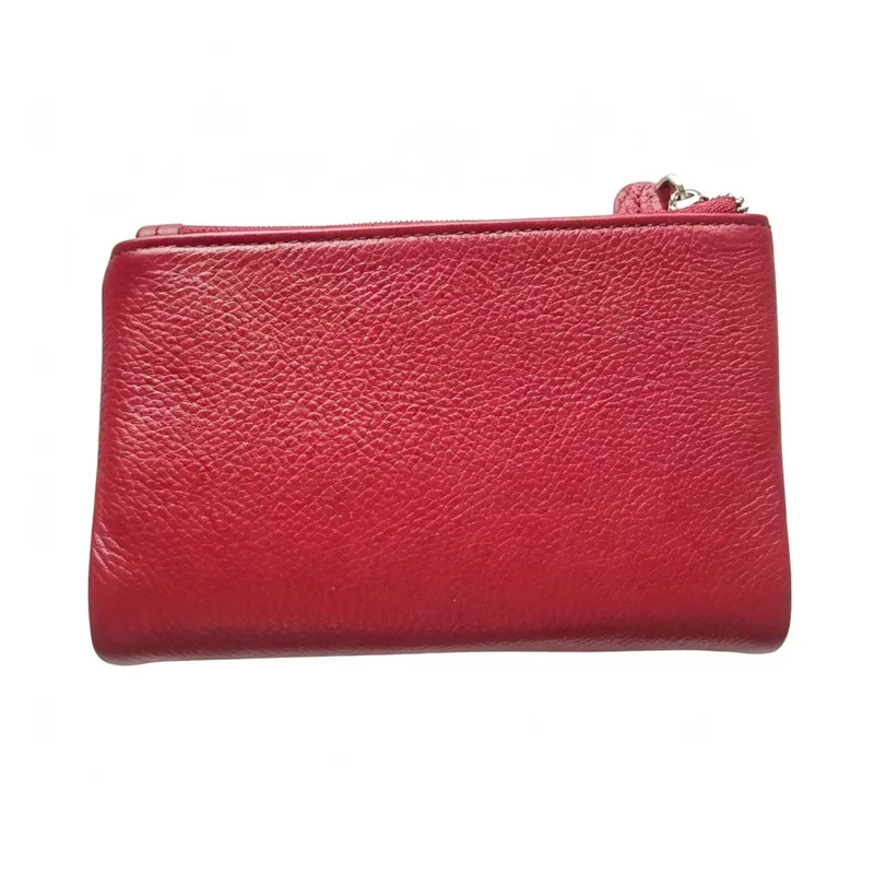 Genuine Leather RFID Anti-Theft Wallet for Women Large Capacity Bifold Cow Leather Purse With Card Slots and Coin Pocket