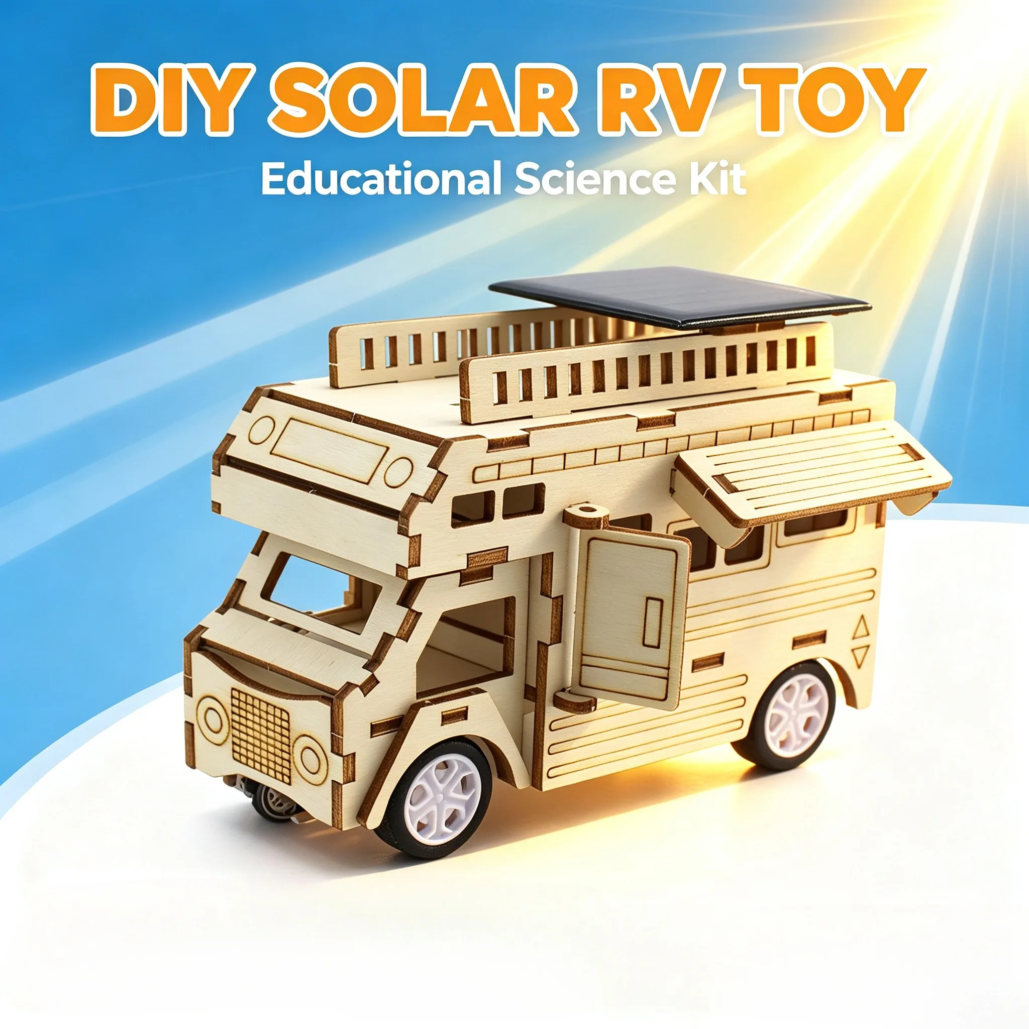 Solar energy science and education experiment material kits, DIY handcrafted assembly toys, science and education DIY gifts