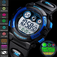 SKMEI Brand Waterproof Children Sports Watches For Girl Boys Fashion Digital LED Electronic Clock Student Kids Wristwatches