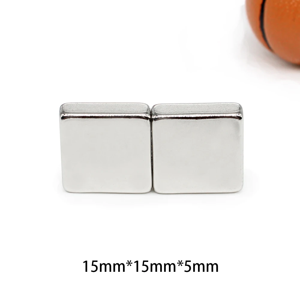 2/5/10/20/30/50PCS 15x15x5 mm Block Strong Powerful Magnets N35 Rectangular Rare Earth Neodymium Magnet 15x15x5mm 15*15*5 mm