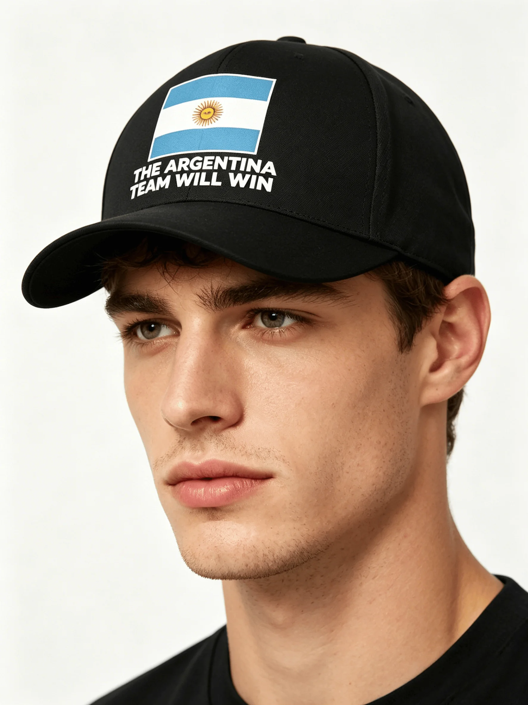 Gorra de Béisbol con Gráfico de la Bandera Nacional de Argentina, Gorra Trucker Ajustable con Eslogan para Fanáticos del Fútbol, Gorra Deportiva para Exteriores, Souvenir