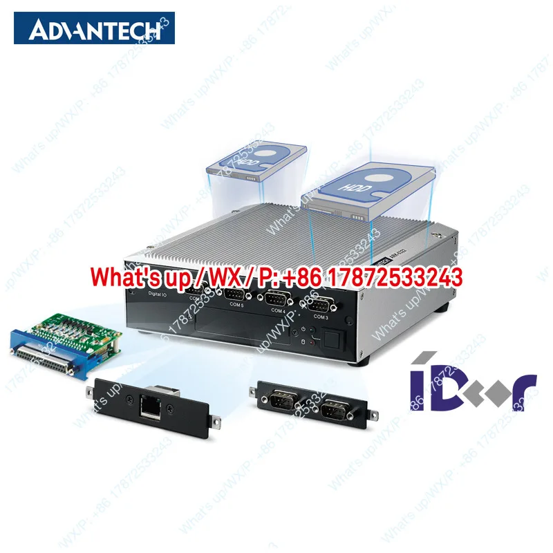Fanless embedded industrial computer ARK-6322 with independent dual display, equipped with 6COM and 8USB rich I/O