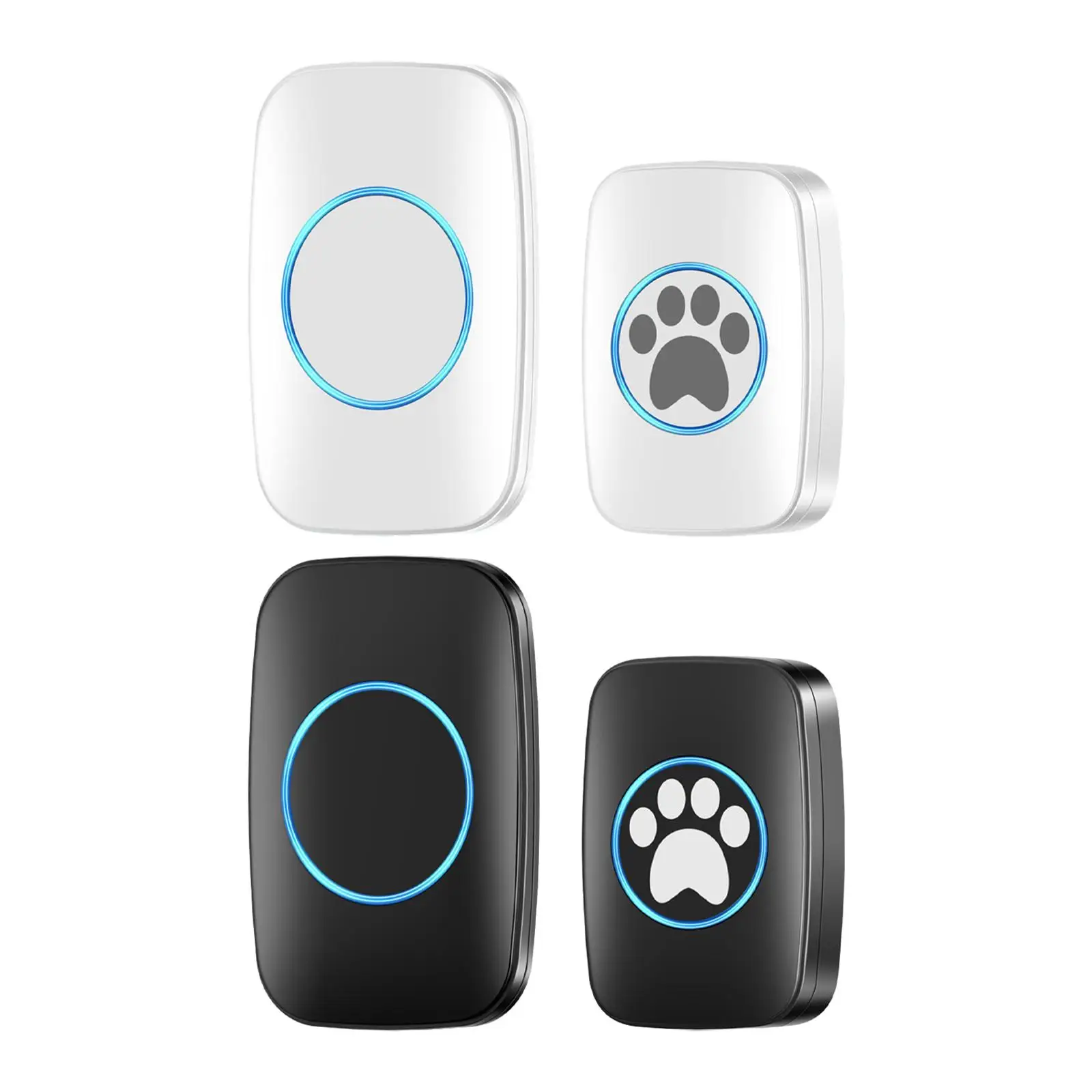 Wireless Dog Door Bell IP44 Waterproof LED Indicator Easy Installation Touch Button for Communication Potty Training Go Outside