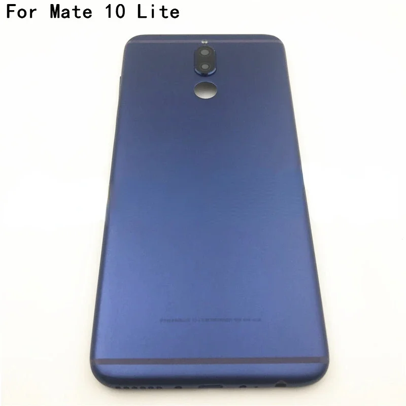 Battery Metal Back Cover For Huawei Mate 10 lite Honor 9i Nova 2i RNE-L01 L21 Housing Case With Camera Lens Power Volume Buttons