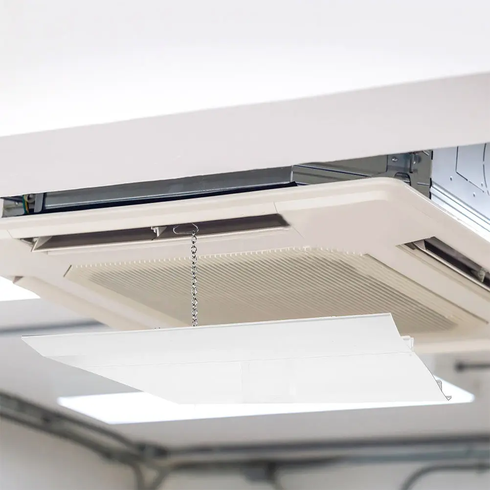 

Дефлектор для кондиционера, квадратная ветрозащитная решетка с цепочкой для потолочного центрального кондиционера, направляющая воздушный поток