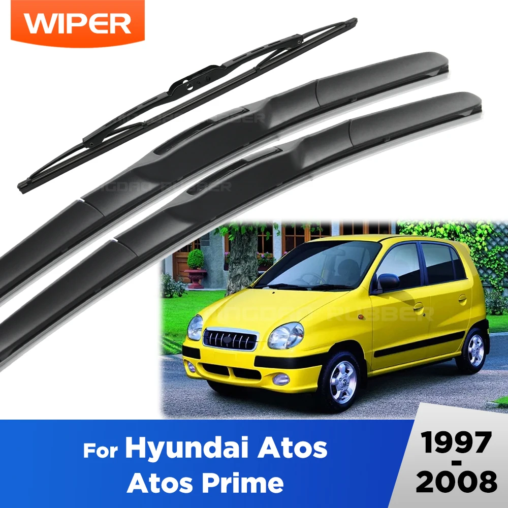 Para hyundai atos/atos prime 1997-2008 1998 1999 limpador dianteiro & traseiro lâminas de limpador pára-brisas janela escovas 20 "+ 16" + 13"