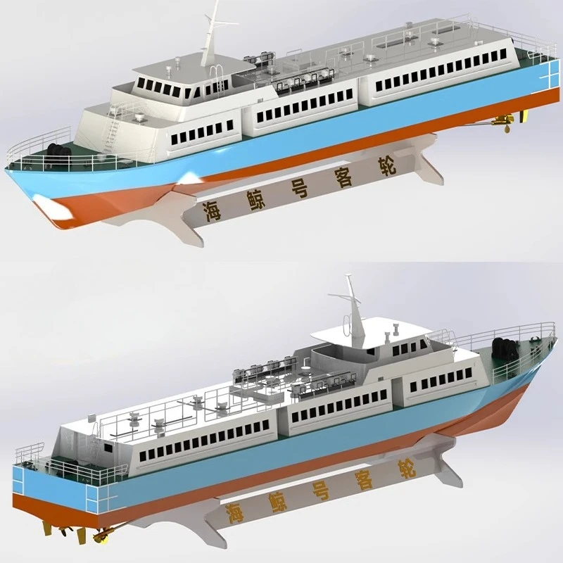 

1/50 Whale Passenger Ship Assembly Ship Model Kit DIY Hand-assembled Wooden Brushed Electric Boat Boat Gift Nautical Collection