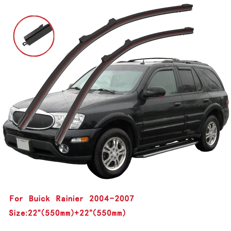 

For BUICK RAINIER 2004-2007 Car Windshield Wiper Blade Front Windscreen Brushes Washer Accessories Cleaning Replacement Parts