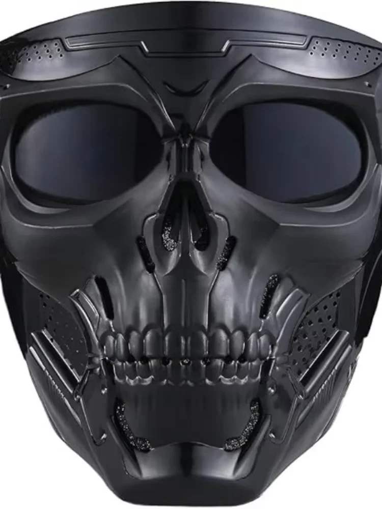 AliExpress NONE Windproof Full Face Skull Mask – Colored Goggles , Skeleton Design, Perfect for Halloween , Day of the Dead , Cosplay
