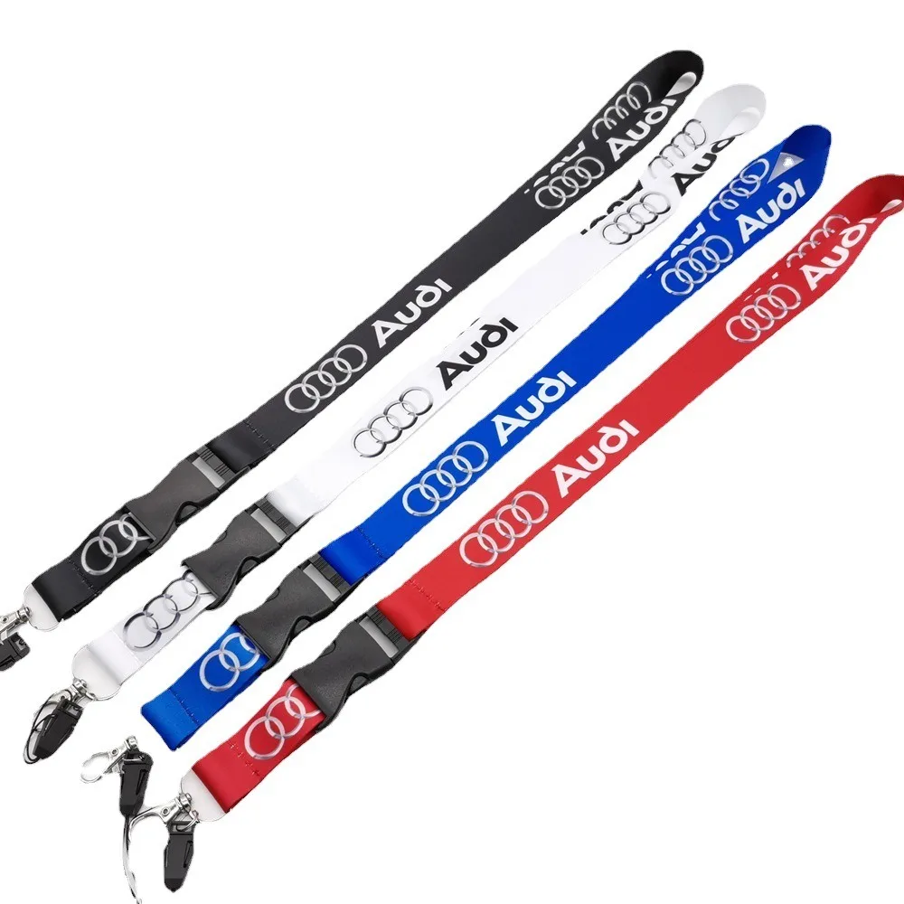 Neck Straps Lanyard Key Cell Phone Work ID Card Hanging Rope For Audi A3 A4 B5 B6 A3 8P 8V 8L A5 A6 C6 C5 A1 A7 A8 Q2 Q3 TT RS3