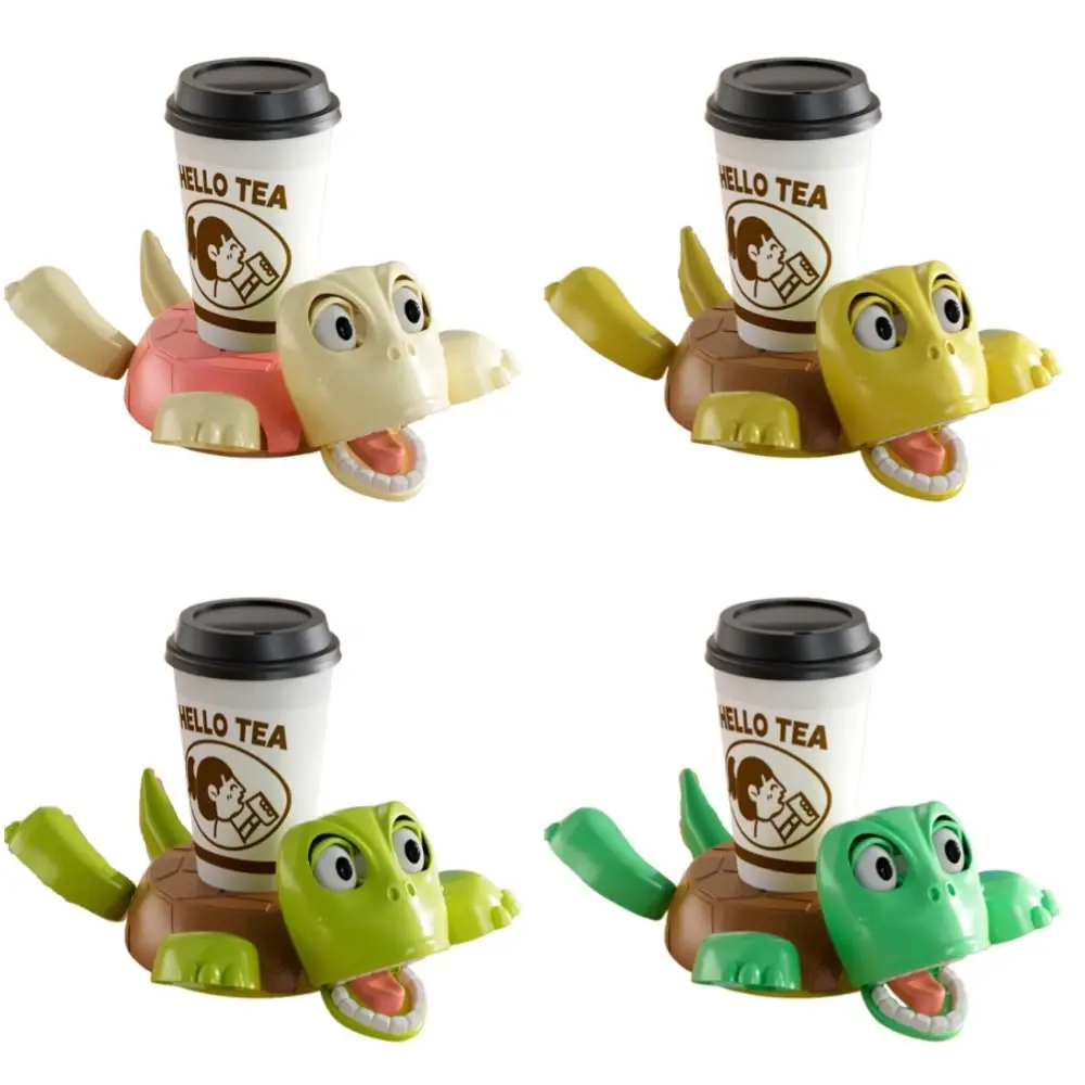 

Automatic Eye Opening Turtle Shaped Cup Mat Funny Creative 3D Printed Turtle Coaster Non-slip Heat-resistant Water Cup Pad
