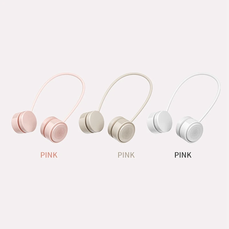 B58B-พัดลมแขวนคอแบบพกพาพัดลมขนาดเล็กไร้ใบพัดแบบชาร์จไฟได้สําหรับการเดินทางและกีฬากลางแจ้ง