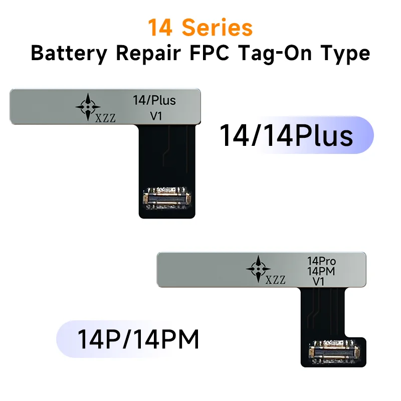 XZZ Battery External Repair Flex Tag-on Tape For iPhone 11 12 13 14 Pro Max Battery Cycle times Health Data Directly Change Tool