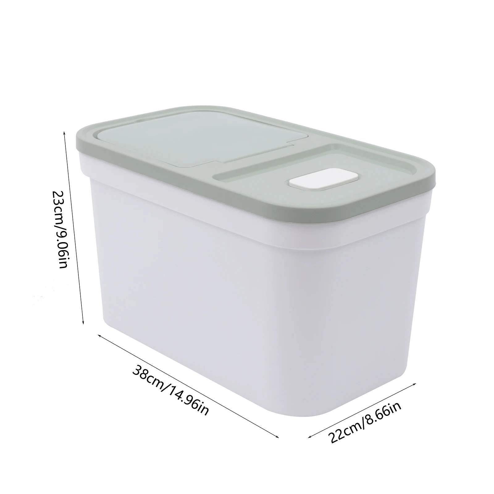 10kg Large Airtight Rice Container, Flour Container, Rice Dispenser,Food Storage Container with Cup,Insect-proof and moisture-proof,for grains/beans/sugar/flour/nuts/coffee/dried fruits
