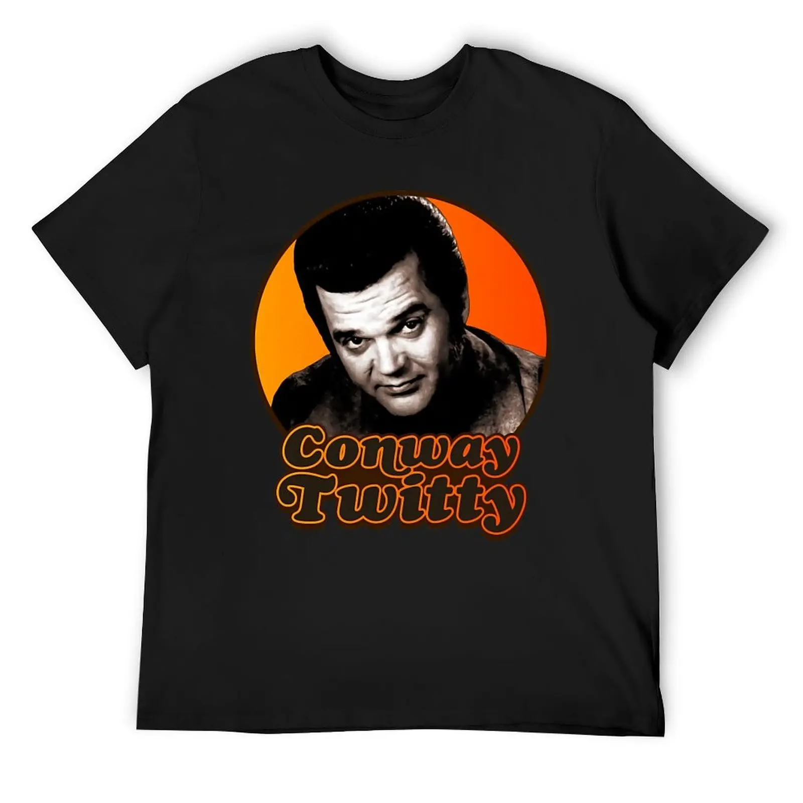 

Conway music Twitty))((Ретро Country Legend Design (1) Футболка оверсайз для мальчика, топы больших размеров, футболки для мужчин