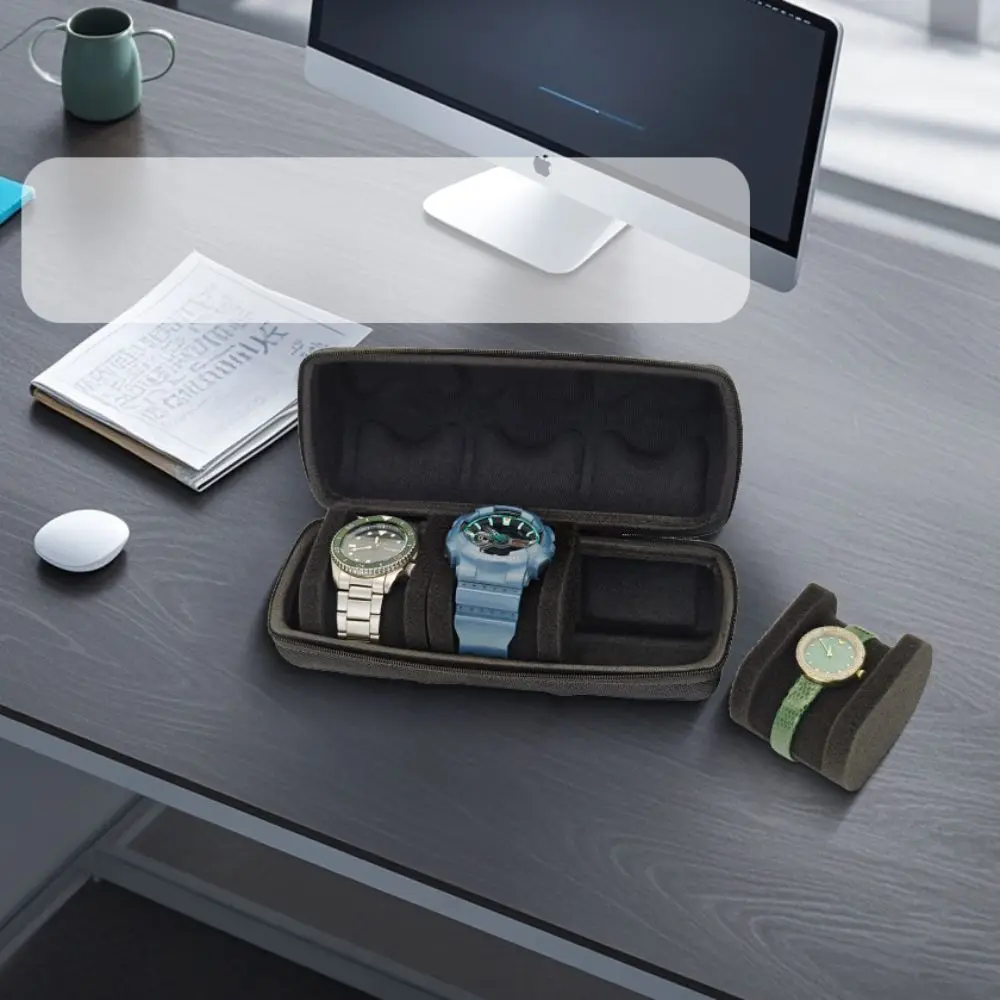비산 방지 4/5/6/10 슬롯 시계 보관 가방 남성용 보호 하드 시계 주최자 EVA 휴대용 시계 케이스 여행