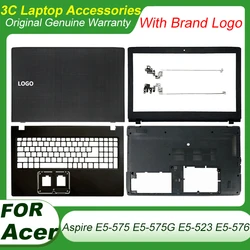 Acer Aspire E5-575 E5-575G E5-523 E5-553 E5-576 için yeni arka kapak Laptop LCD arka kapak ön çerçeve üst kılıfları arka kapak menteşeler