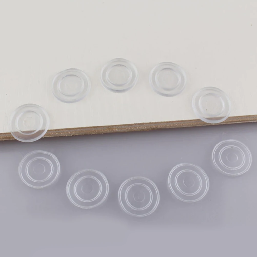 

200 pcs slip Glass Spacer Clear Bumper Dots Table Top Clear Bumpers For Cabinets Pads Silicone Protector Furniture Parts
