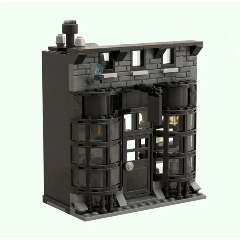 347PCS Magic Movie Harrying Modular Knockturn Alley Model Creative Ideas Child Toy Birthday Gift Moc Building Blocks