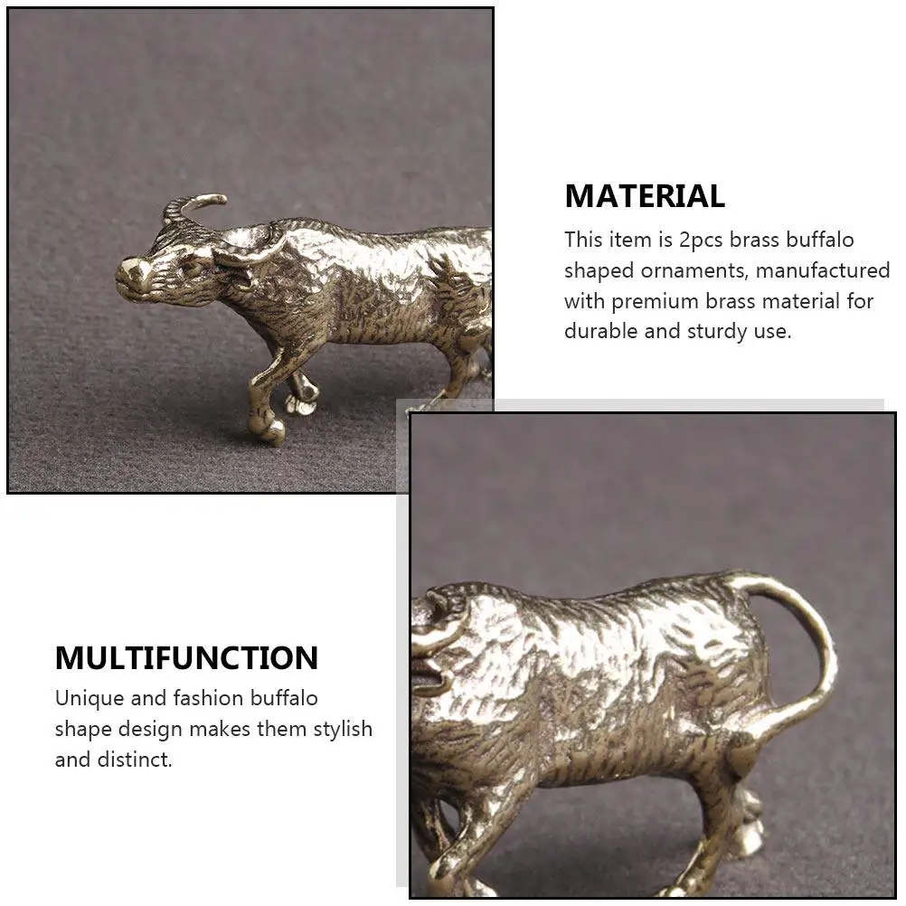 2Pcs Brass Statue Unique Key Pendant Home Decor Ornament Fine Craftsmanship Stylish Brass Decoration Charm