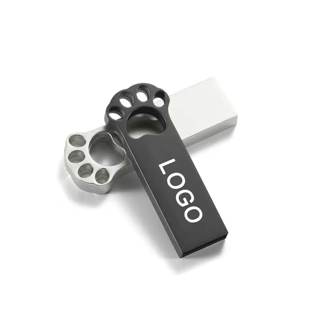 

Cute Cat Paw USB Flash Drive - Waterproof, High Capacity, Lightweight, Compact & Durable, Portable Paw Print Thumb Drive 2.0