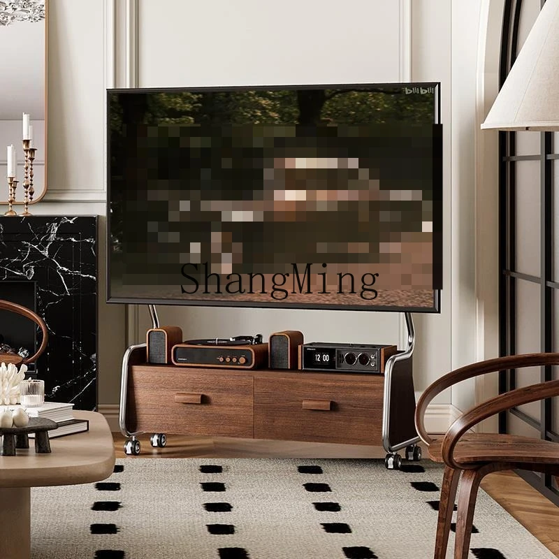 

SM simple removable TV floor-to-ceiling locker retro style living room bedroom universal