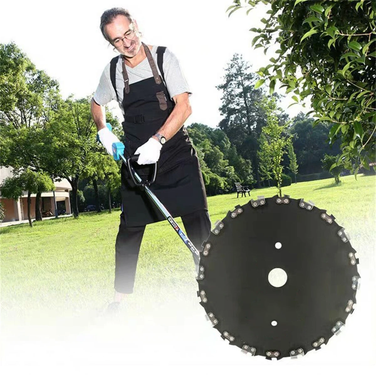 Dia23cm 14/20 Teeth Mower Blade 10000 RPM High-Power Mower Head Garden Lawn Orchard Grass Tree Alloy Steel Sawing Blade 1/2Pcs