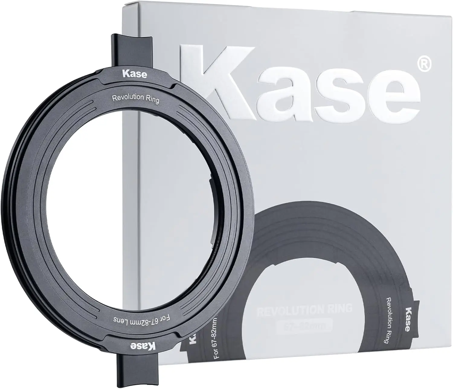 Kase Revolution Ring One-for-All Adapter 67-82mm, Use 82mm Filters on Multiple Lens Sizes, No Vignetting