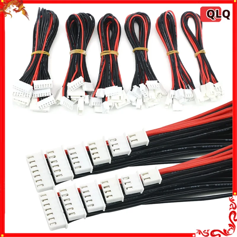 5 pz/lotto Jst-xh 1s 2s 3s 4s 5s 6s 20cm 22awg Lipo Balance Wire Extension cavo caricato cavo per Rc Lipo caricabatteria