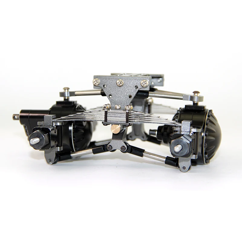 Metal Rear Double Axle Suspension Assembly for 1/14 Tamiya RC Truck Trailer Scania 770S R620 3363 Actros Volvo MAN LESU Parts