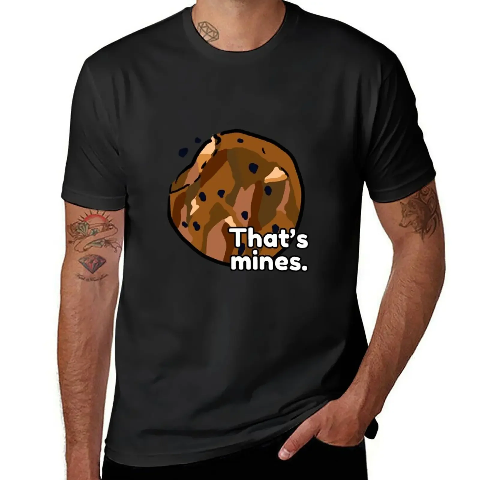 “That’s mines.” - Cookie T-Shirt oversizeds boys animal print street wear shirts graphic mens cotton t shirts