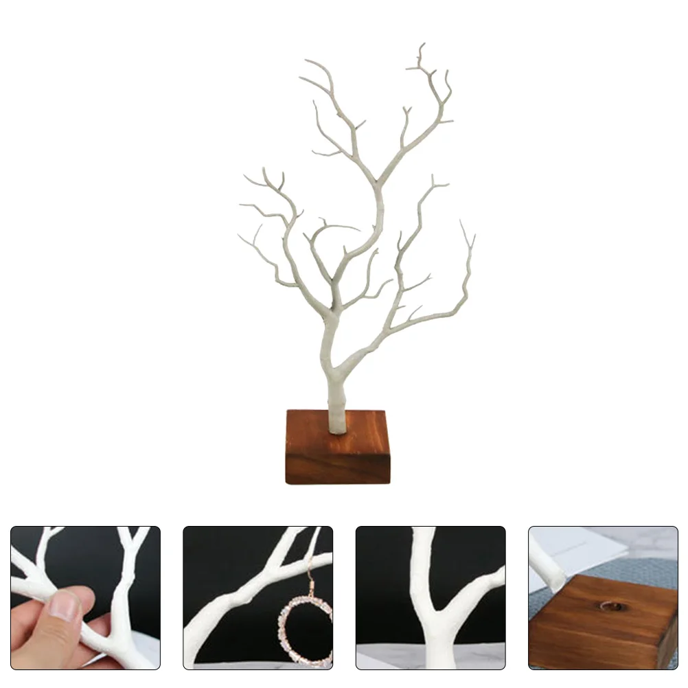 Présentoir à bijoux T1 en forme d'arbre, présentoir de bureau, étagères de commode