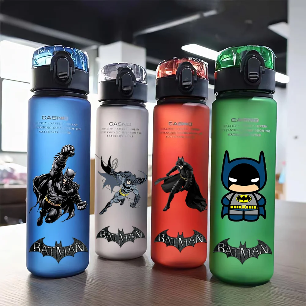 Batman 560ML Four Color Safe and Odorless Portable Sports Water Cup Outdoor Camping Large Capacity Water Bottle Bruce Wayne Gift