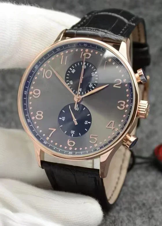 New Men Watch Automatic Mechanical Watches Stainless Steel Rose Gold Black Red Blue Sapphire 41mm