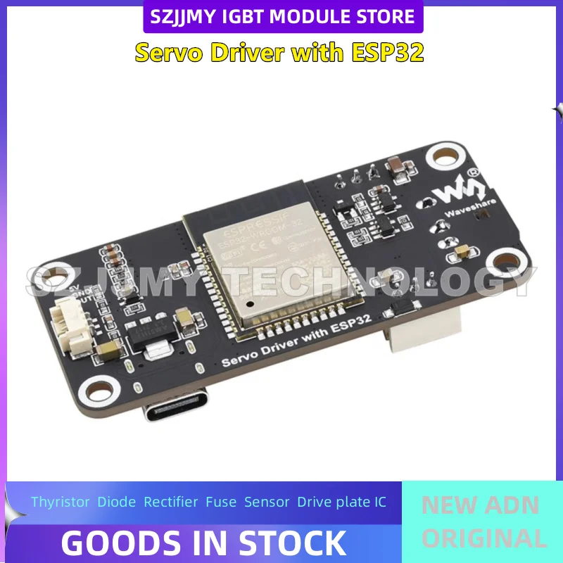 

Плата расширения ESP32, плата драйвера сервопривода шины, управление последовательным портом UART 6-12 В, WIFI/Bluetooth