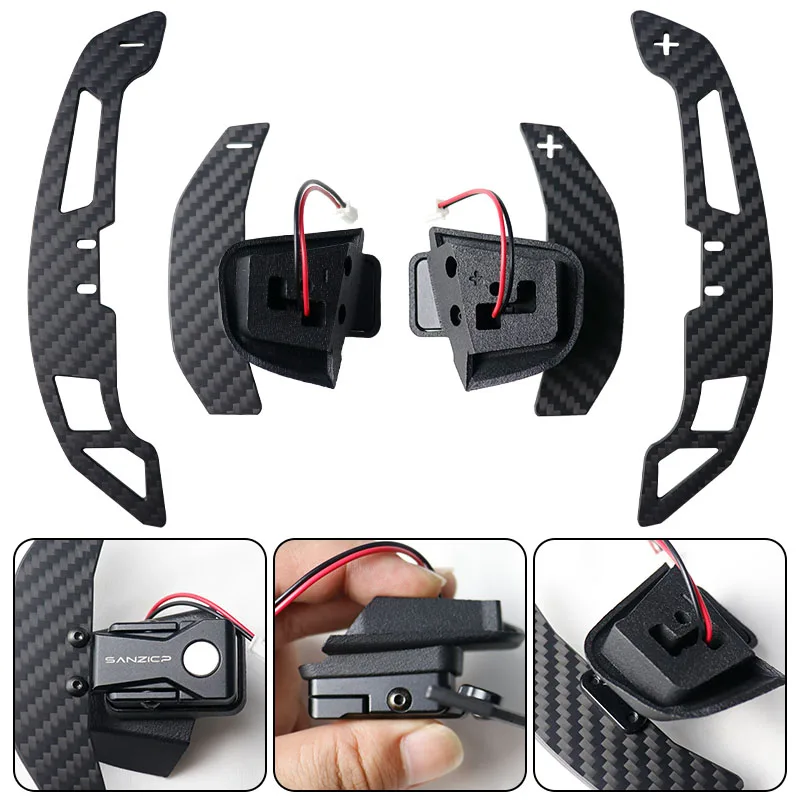 For Volkswagen VW Golf 8 MK8 R GTI R Line Magnetic Shift Paddle Car Steering Wheel Carbon Fiber Shifter Paddle Car Accessories