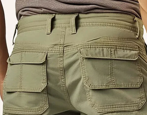 Men Cargo Shorts Stretch Washed Vintage Have Belted and Pockets