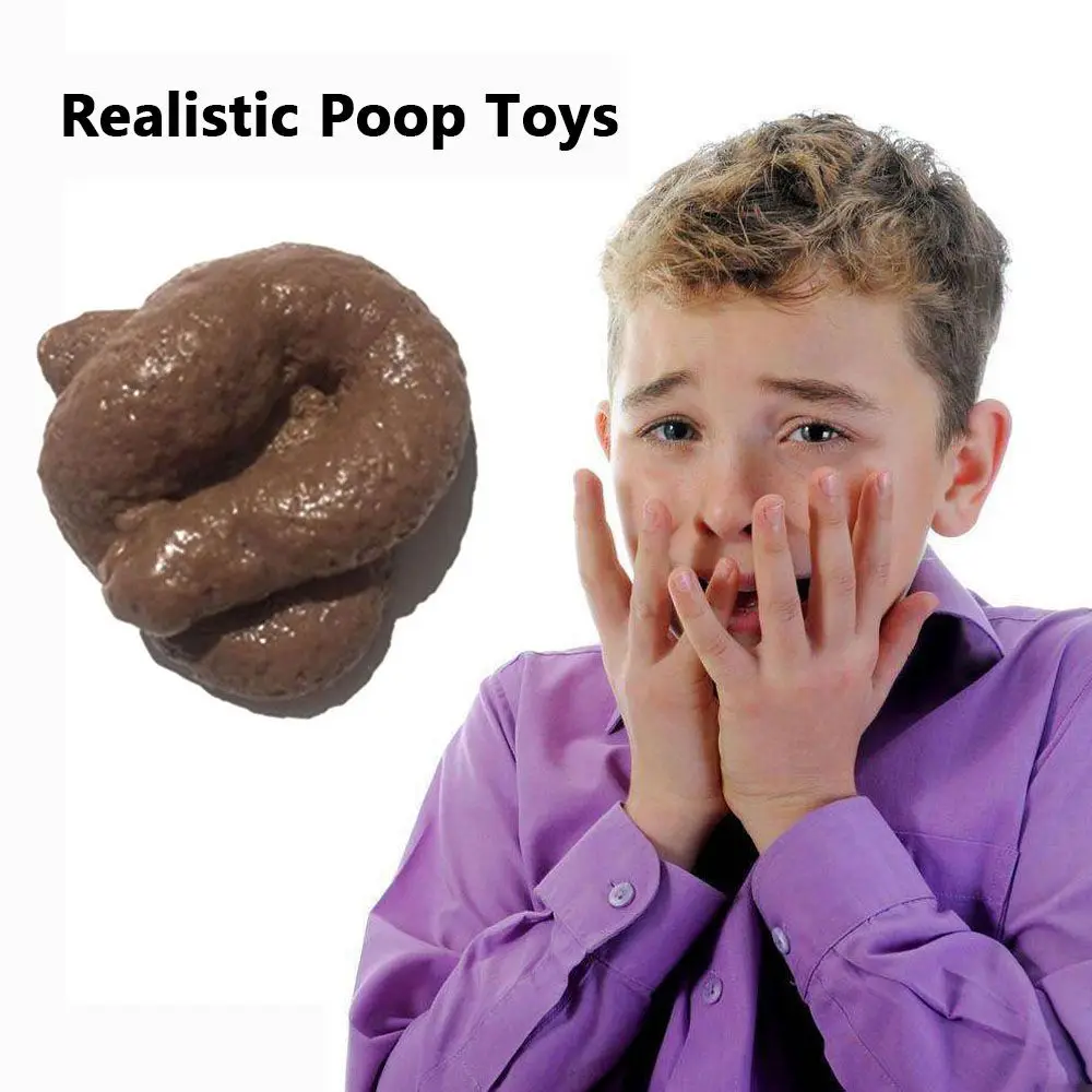 Prank Realistic Fake Shit Toys Piece of Shit Classic Joke Funny Gadgets Fake Dog Poop Toys Turd Gag Gift Creative Squish Toys