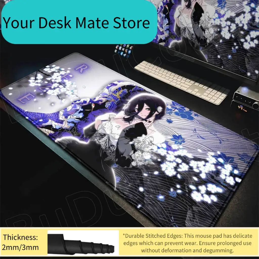 

HD Print Mouse Pad Kawaii Anime Girl Makima Reze Mousepad Keyboard Pad PC Desk Mouse Mat C-chainsaw Man Laptop Gaming Mousepad