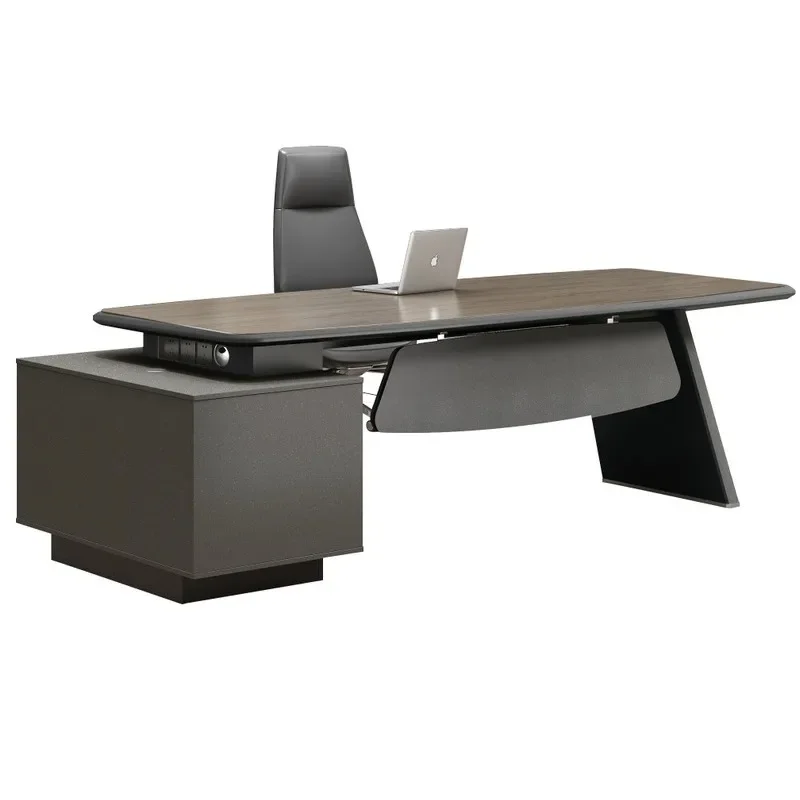 

Boss desk simple modern president manager supervisor desk and chair combination light luxury atmosphere desk office wholesale