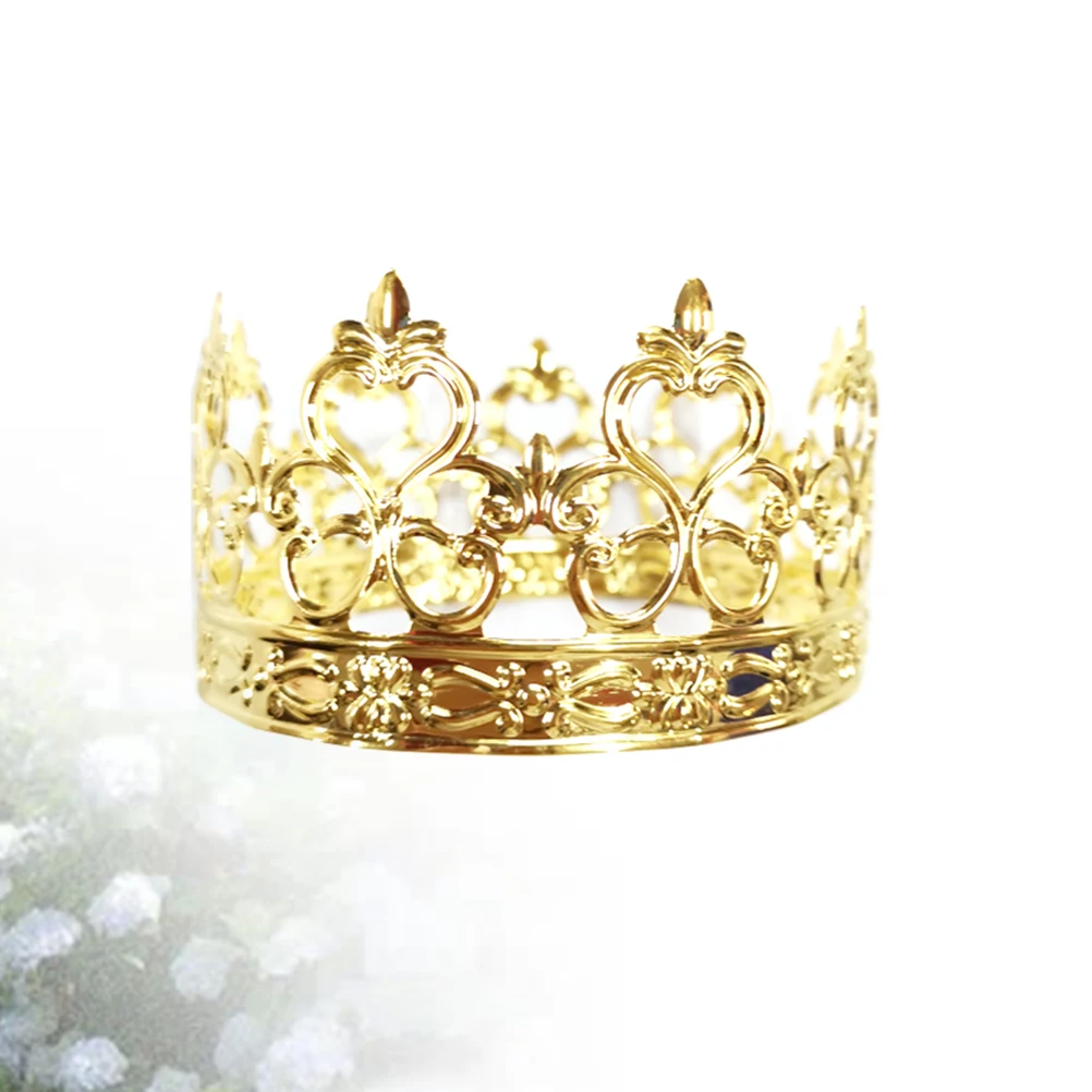

1pc Cake Crown Decoration Accessories for Birthday Party Wedding Kids Premium Metal Durable Practical Hair Styling Tool