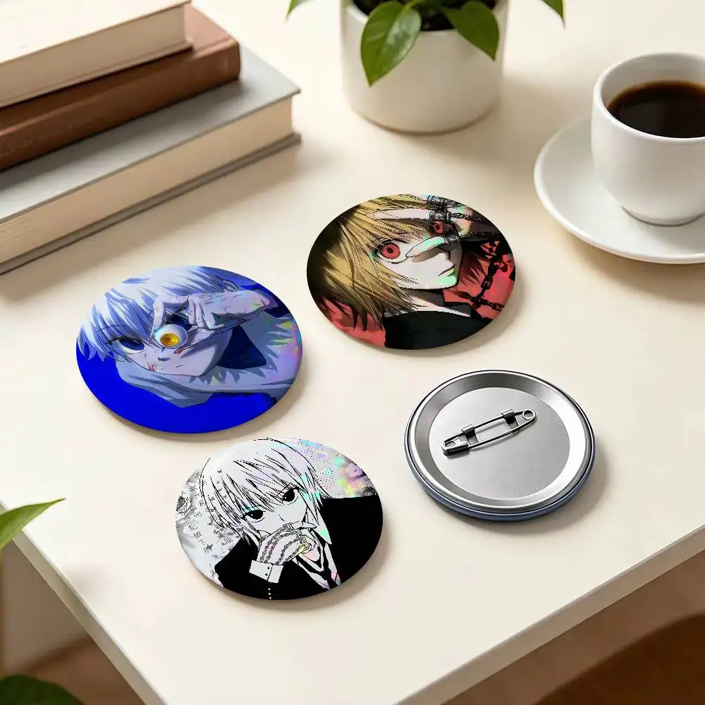 Anime Hunter X Hunter Pins    Anime Brooches Cute Cartoon Badge Jacket Jeans Lapel Pin Gift Accessorie