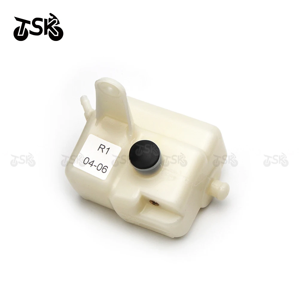 Motorcycle Radiator Water Coolant Overflow Reservoir Tank For YAMAHA YZF R1 2002-2003 2004-2006 2007-2008 2009-2014 PP Plastic